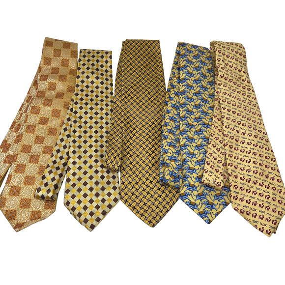 BUNDLE Ties Silk Designer Paul Smith Fanti Kent Curwen R Alan Vineyard Vines - Picture 1 of 7